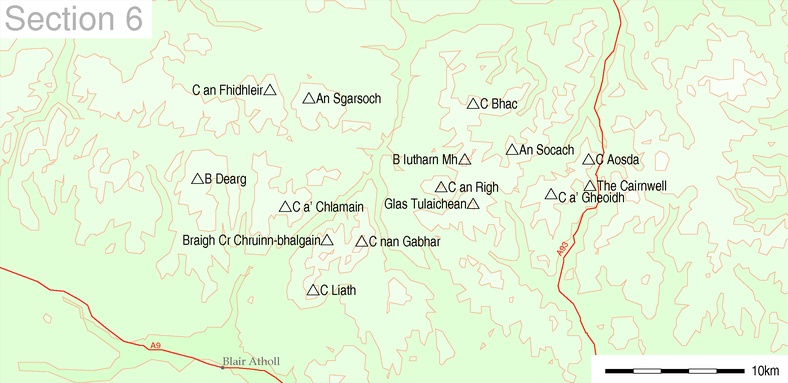 Munros of the Glenshee Region of the NE Highlands