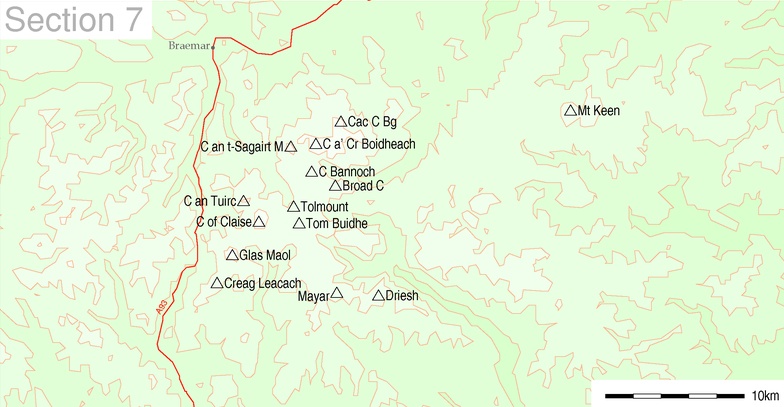 Munros of the Lochnagar Region of the NE Highlands