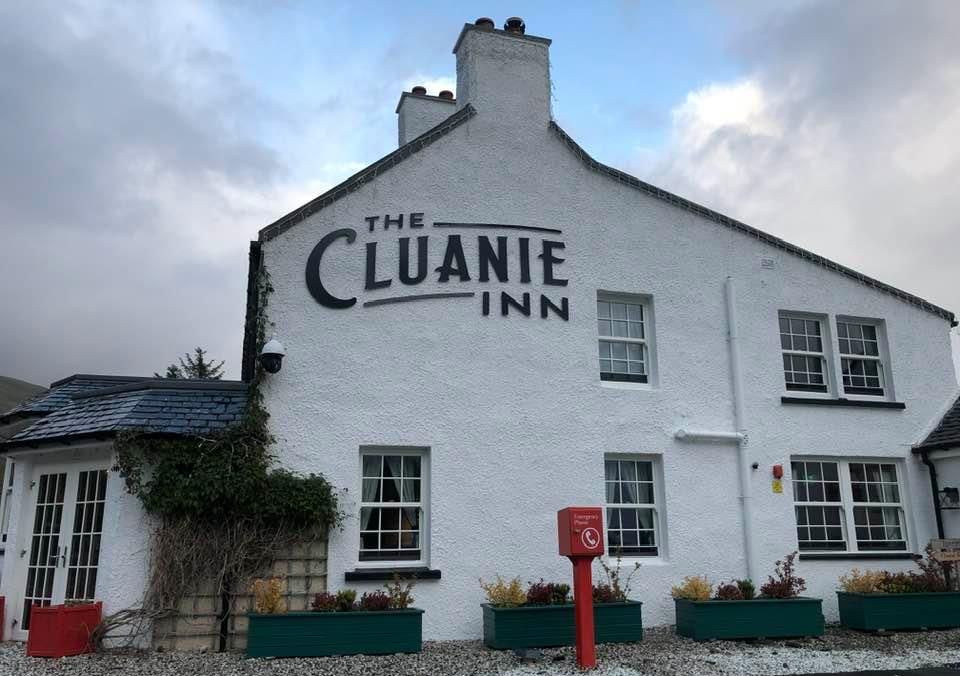 Cluanie Inn beneath South Glen Shiel Ridge