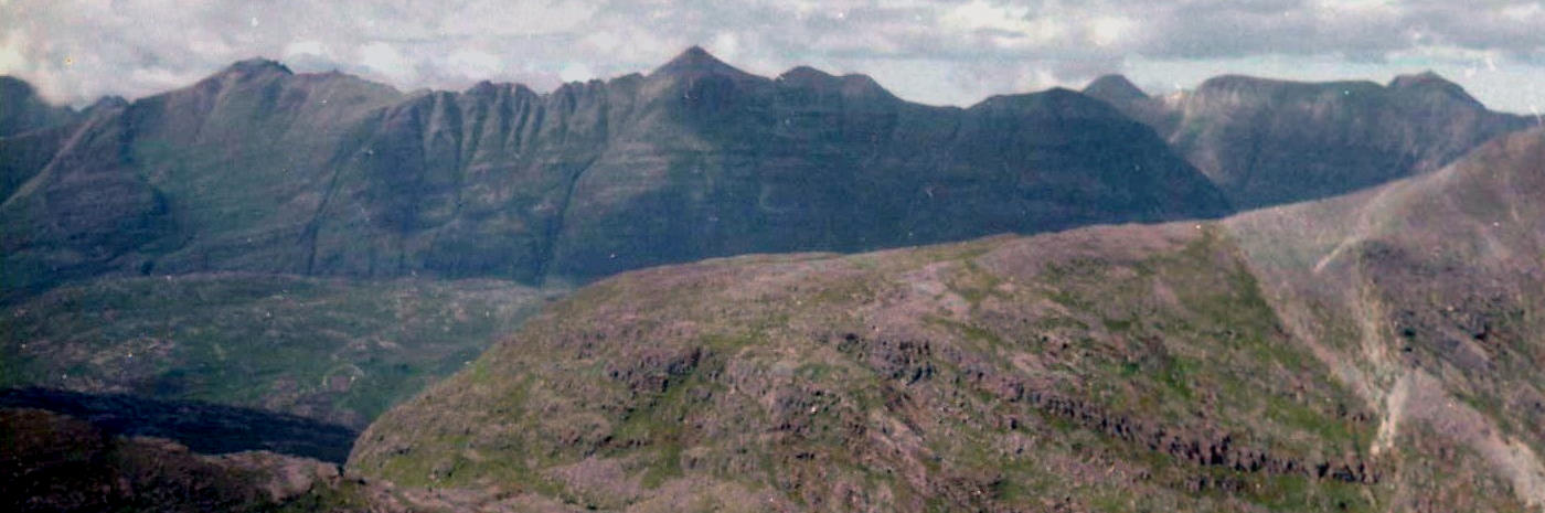 Liathach from Sgorr Ruadh in Torridon Region of NW Scotland