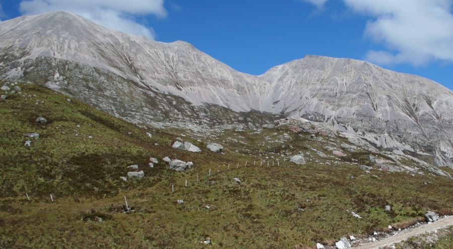 Foinaven in Highlands of Northern Scotland