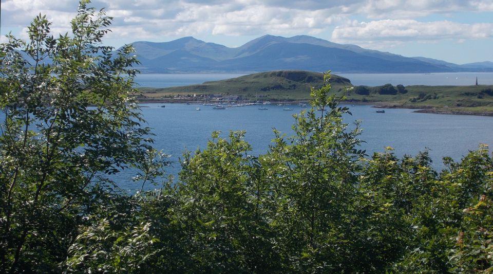 Isle of Mull beyond Kerrera Island from McCaig's Folly ( Tower )