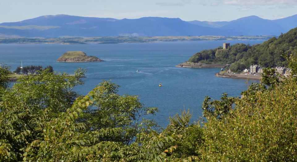 Oban Bay and Dunollie Castle from Pulpit Hill
