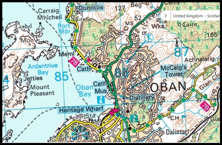 Map of Oban