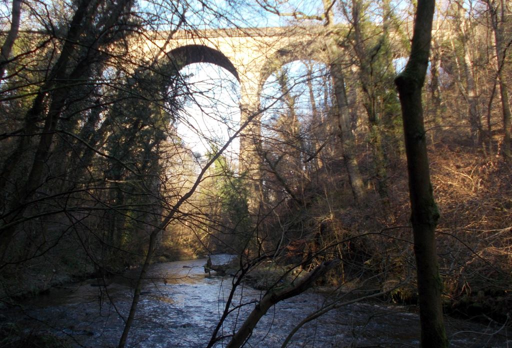 Railway Viaduct over South Calder Water in Strathclyde Country Park