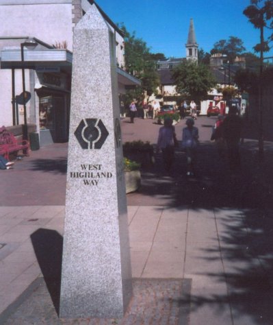 Starting Point of the West Highland Way in Milngavie Town Centre