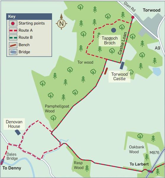 Map of Torwood Castle