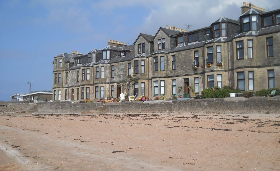 Houses on the Waterfront at Fairlie on Ayrshire Coast of Scotland