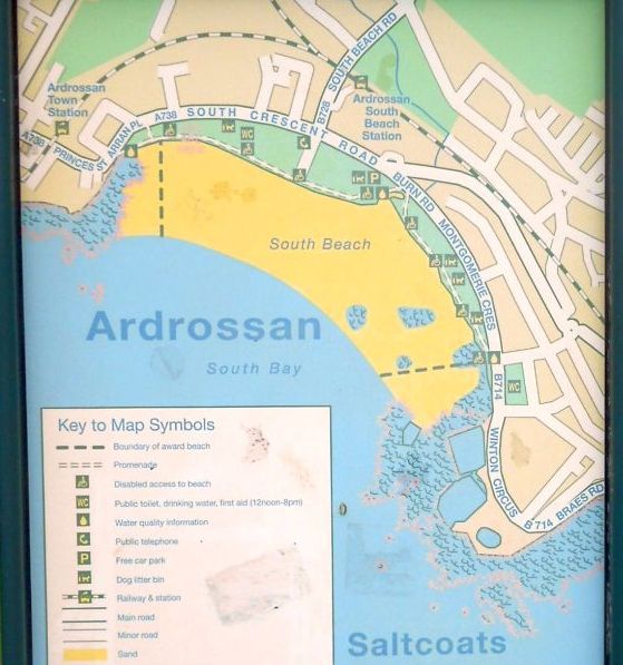 Map of Ardrossan and Saltcoats