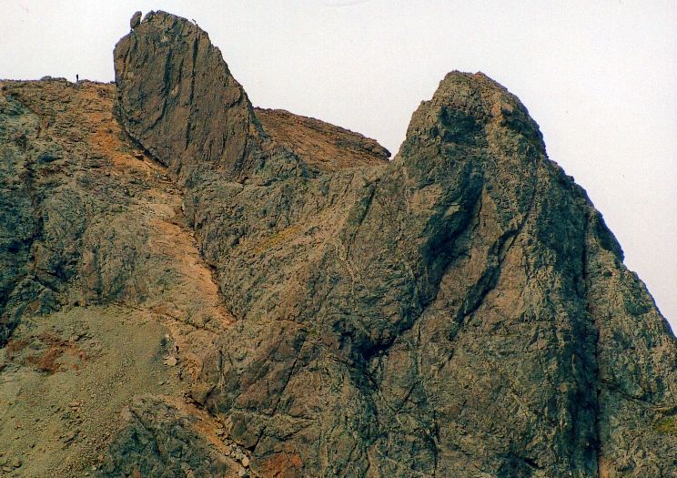 Approach to the East Ridge of the Inaccessible Pinnacle on the Skye Ridge