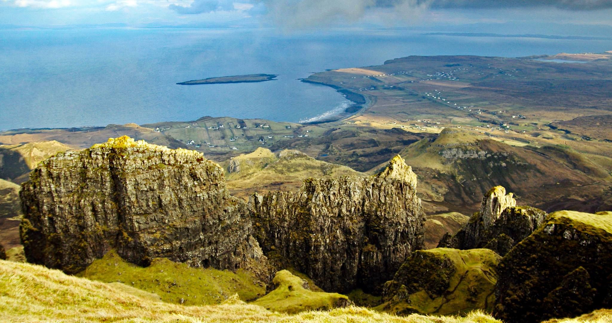Staffin Bay from The Quiraing on the Isle of Skye