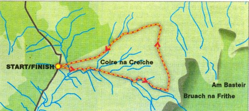 Route Map for Fairy Pools
