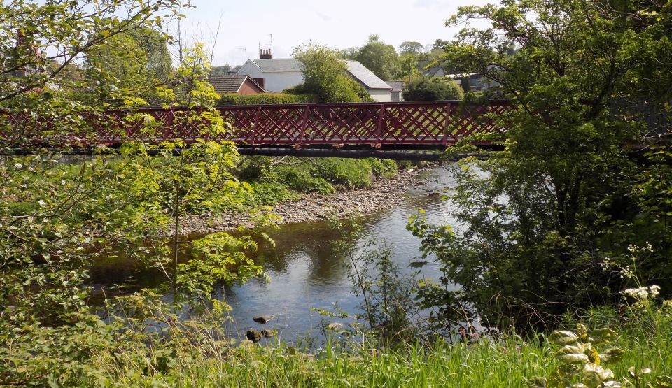 Footbridge over the River Ayr in Catrine