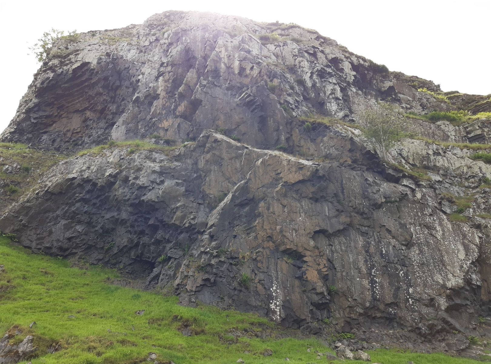 Rock faces on Dunglass
