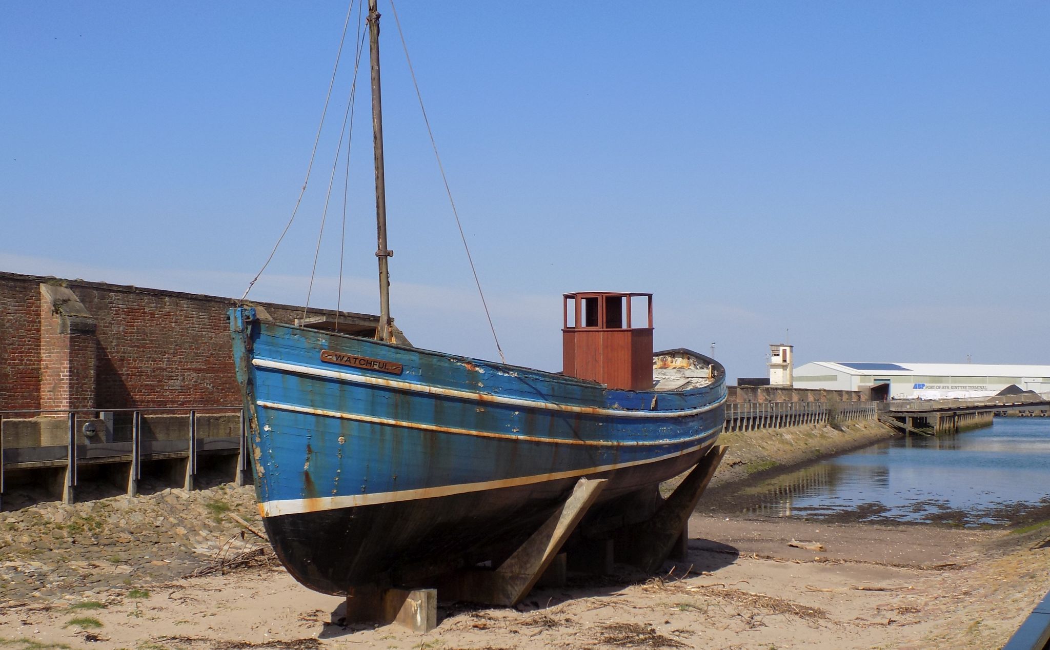 Old Fishing Boat at Ayr dock