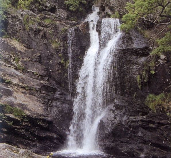 Waterfalls at Inversnaid Hotel on Loch Lomond