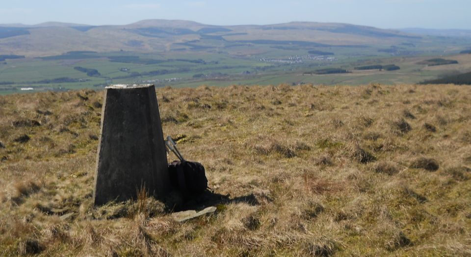 Trig Point on Conrig Hill in the Southern Uplands