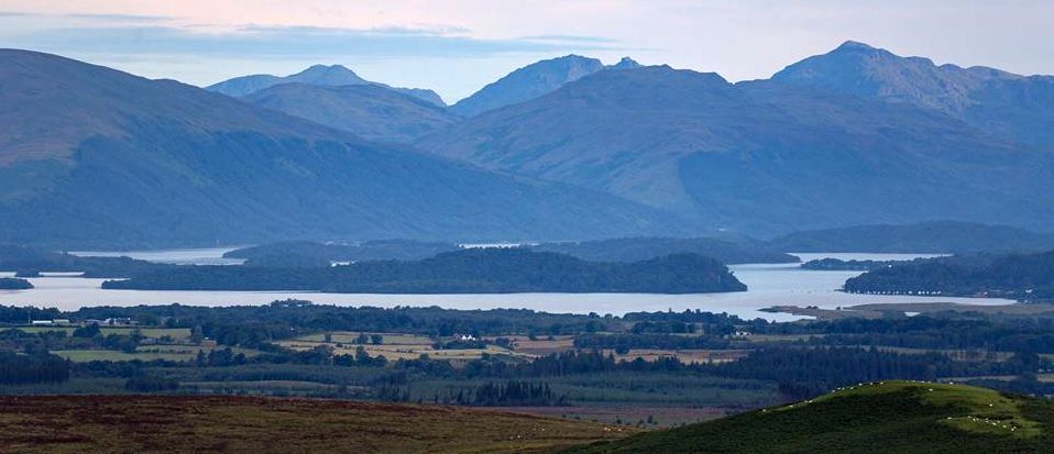 Loch Lomond and Arrochar Alps from Queen's View