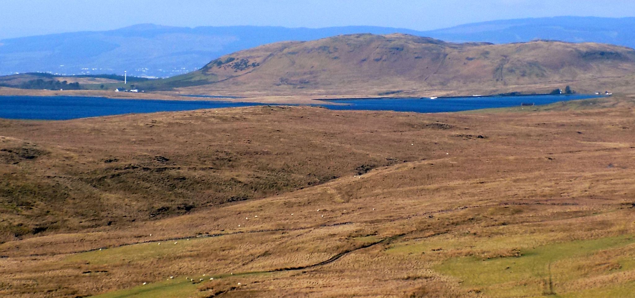 Loch Thom in Muirshiel Country Park from Corlic Hill