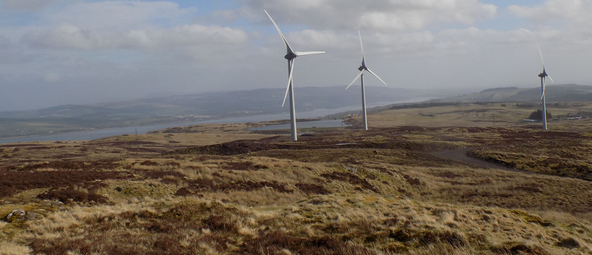 Wind turbine farm on Corlic Hill