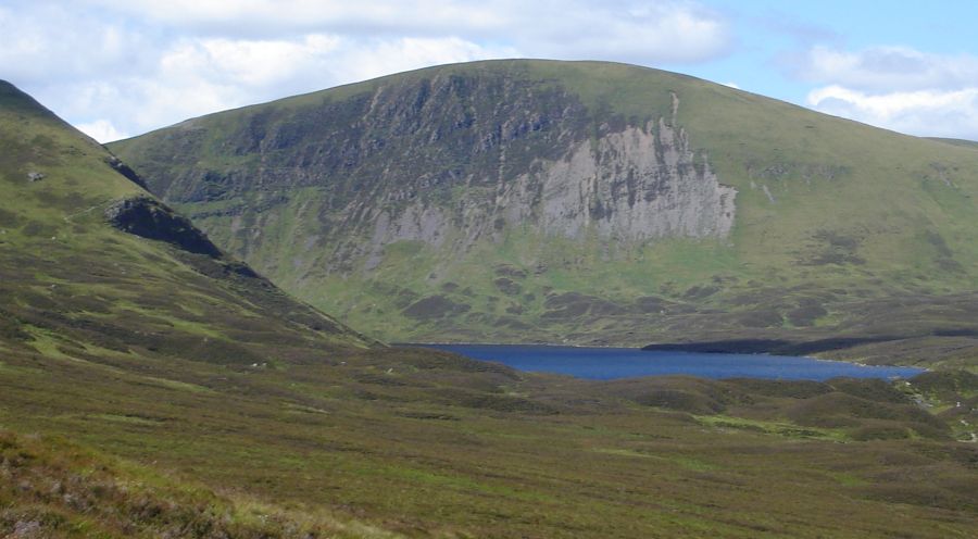 Lochcraig Head and Loch Skeen on descent from White Coomb