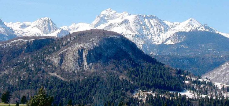 Mt. Triglav from Bohinjska Bistrica