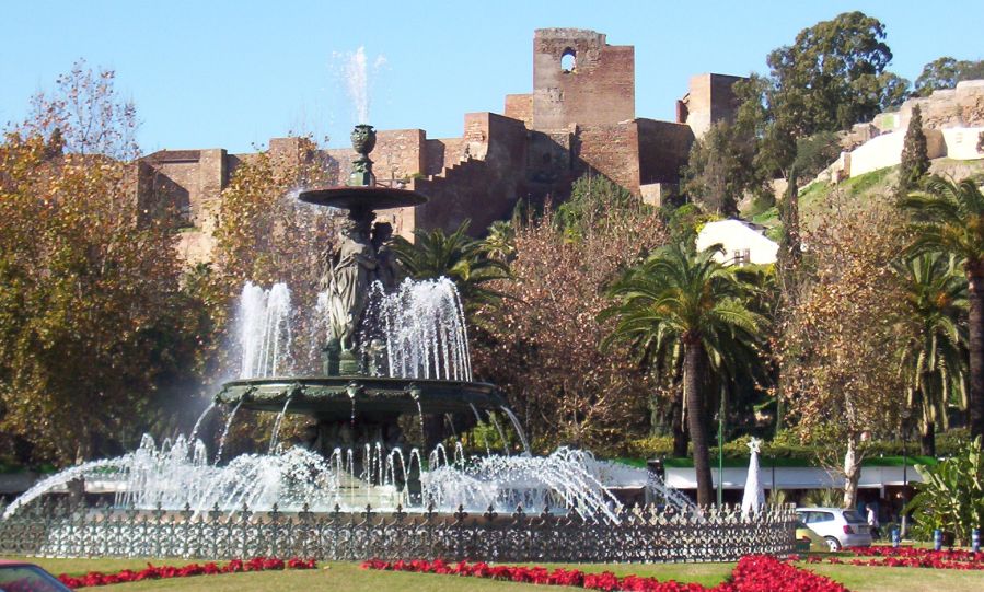 Gibralfaro Castle in Malaga on the Costa del Sol in Andalucia in Southern Spain