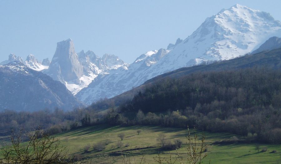 Naranjo de Bulnes in the Picos de Europa of the Cantabrian Mountains in NW Spain