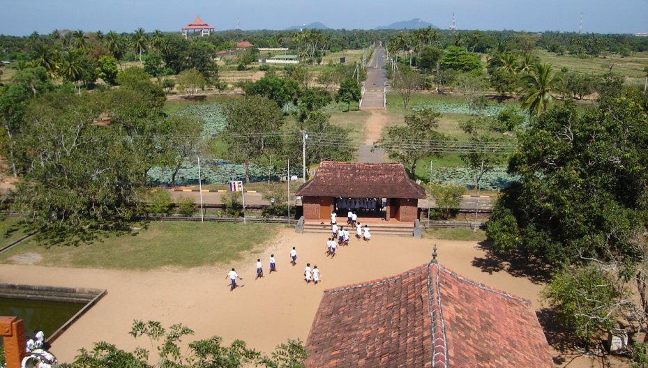 View from Isurumuniya Vihara rock temple in Anuradhapura