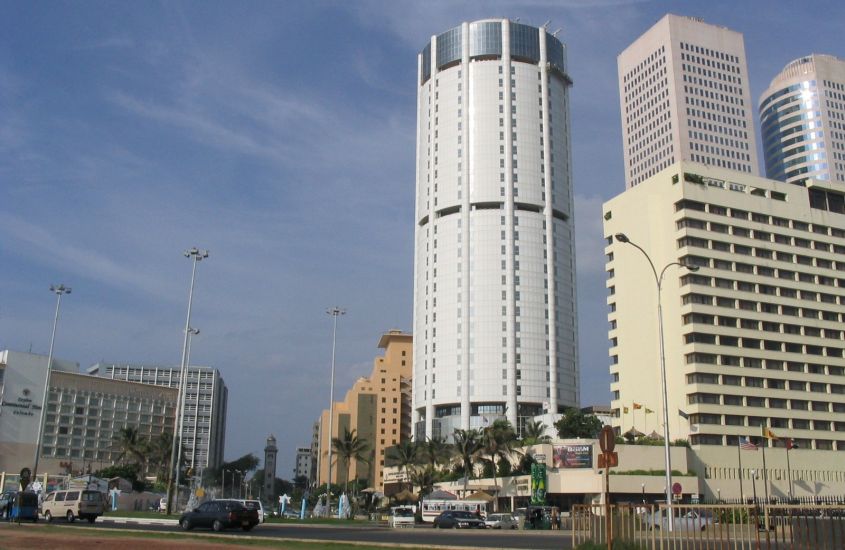 High-rise buildings in Colombo - capital city of Sri Lanka