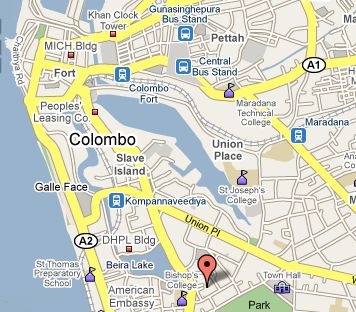 Map of Colombo