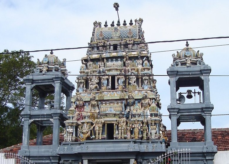 Hindu Temple in Negombo on West Coast of Sri Lanka