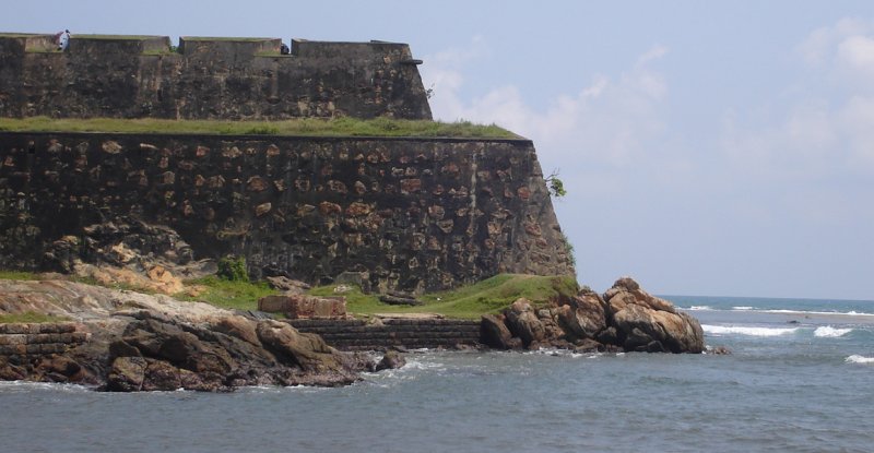 Ramparts of Galle Fort on the South Coast of Sri Lanka