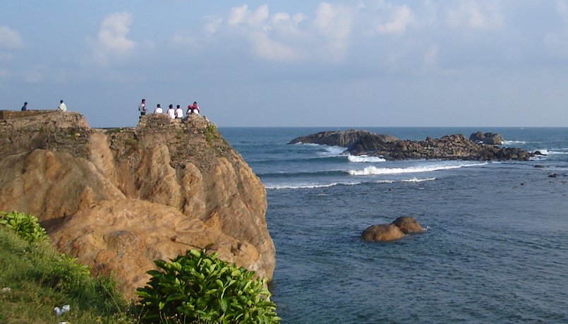 Reefs from Ramparts of Galle Fort