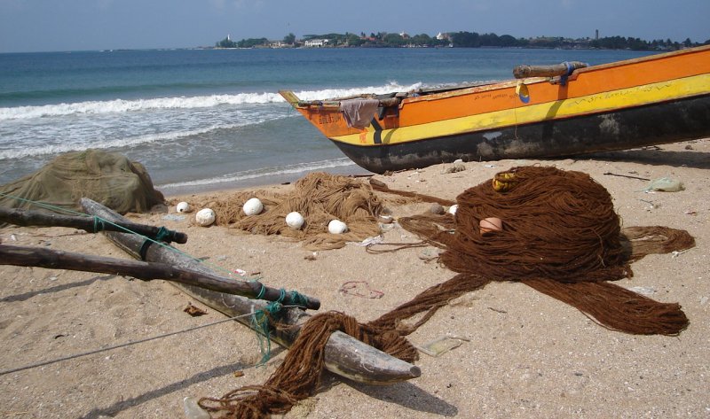 Fishing Boat on Galle Beach
