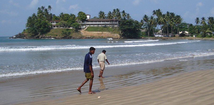 Closenberg Hotel from Galle Beach on the South Coast of Sri Lanka
