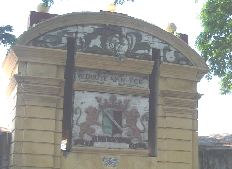 VOC company Insignia above Gate in Star Fort