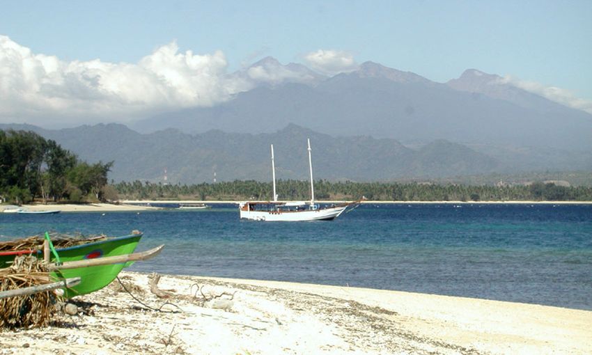 Gunung Rinjani off the Indonesian Island of Lombok