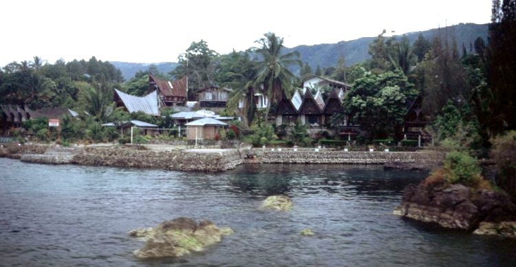 Village on Pulau Samosir in Lake Toba
