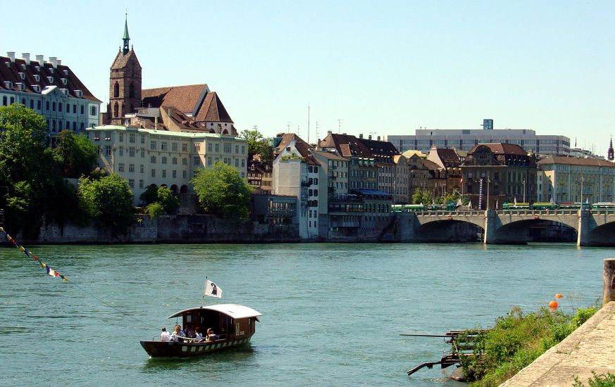 City of Basle on the River Rhine