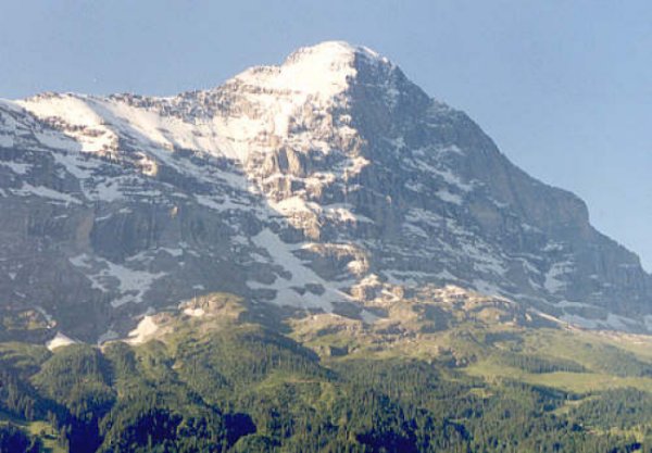 North Face of the Eiger above Grindelwald in the Bernese Oberlands of Switzerland