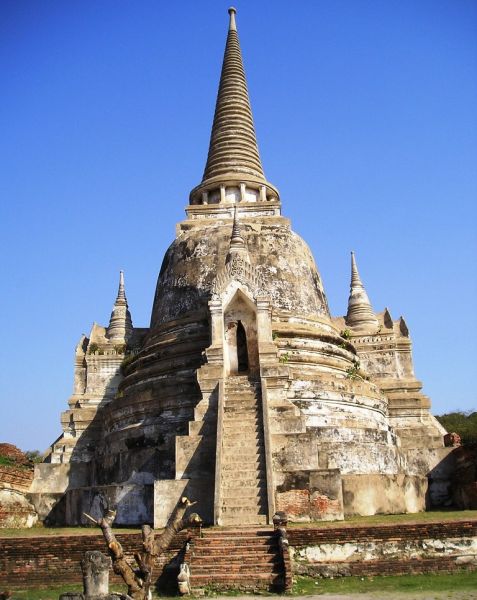 Wat Phra Si Sanphet at Ayutthaya Historical Park in Northern Thailand