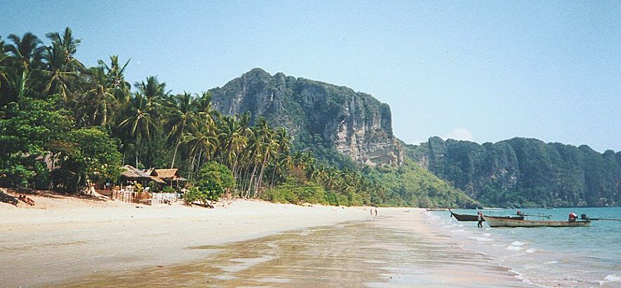 Beach at Ao Nang near Krabi in Southern Thailand
