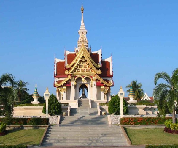 Temple in city of Udon Thani in Northern Thailand