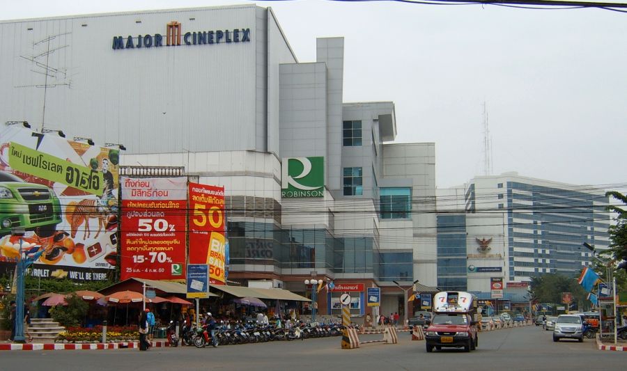 City centre of Udon Thani in Northern Thailand