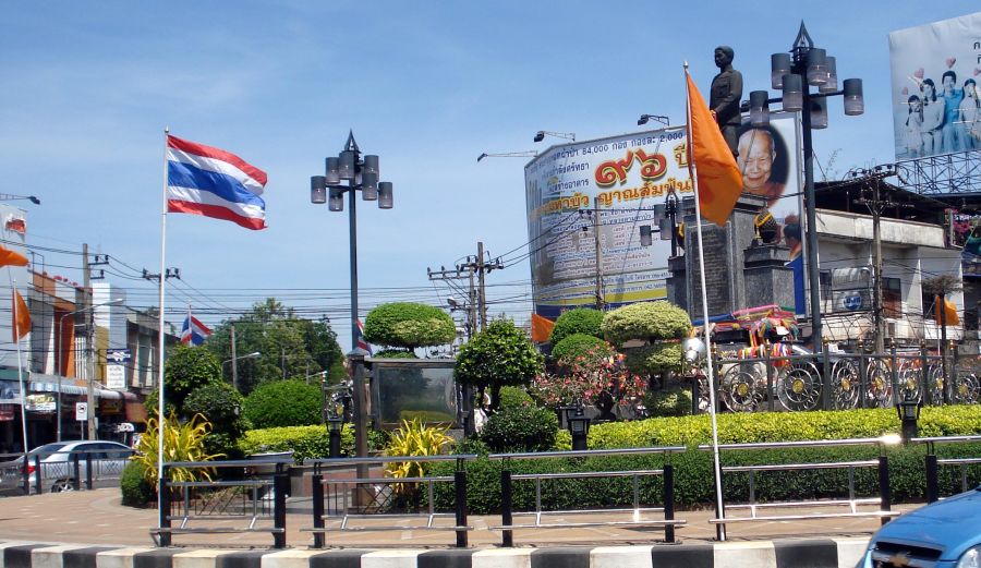 City centre of Udon Thani in Northern Thailand