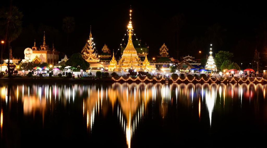 Wat Jong Kham in Mae Hong Song in Northern Thailand