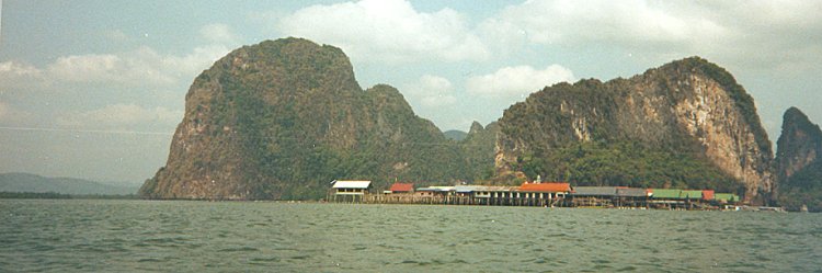 Ko Panyi in Phang Nga Bay in Southern Thailand