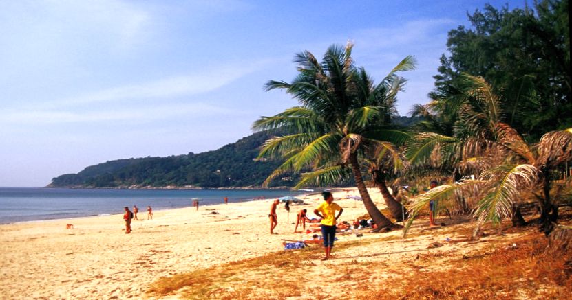 Beach at Ao Karon on Ko Phuket in Southern Thailand