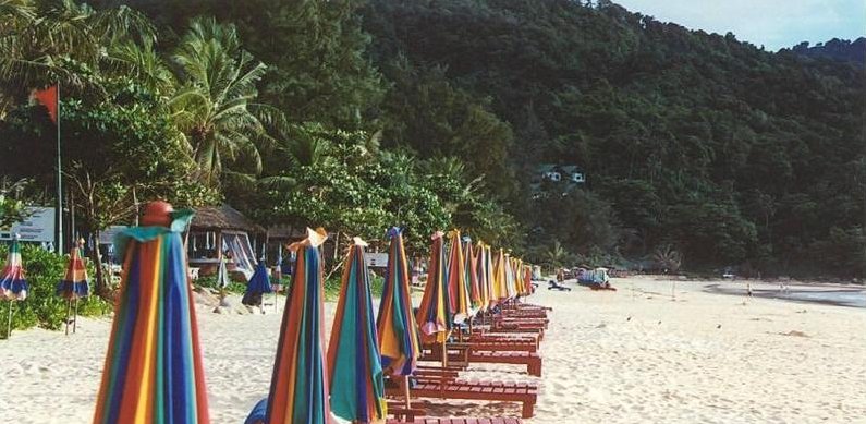 Beach at Kata Noi on Ko Phuket in Southern Thailand